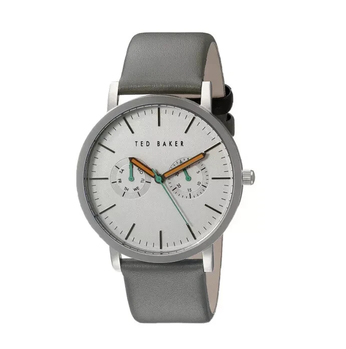 TED BAKER WATCH - TE1093 - MEN'S - ROUND - WHITE/GRAY - WATER RESISTANT - NEW! - Image 1 of 4