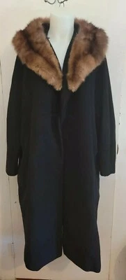 Abrigo Vintage Montaldo Frank Gallant Cuello Piel Talla XXL Clásico Gallanaire Mod Foto 1 de 4