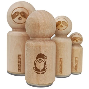Santa Claus Christmas Gnome Rubber Stamp for Stamping Crafting Planners - Picture 1 of 10