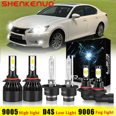 Kit de 6 faros antiniebla LED/HID de haz alto y bajo para Lexus GS350 2007-2011 Foto 1 de 4