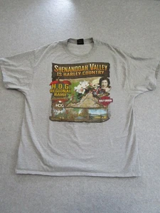 Harley-Davidson Hemd Herren Extra Large Grau Rally Winchester VA Patsy Cline - Bild 1 von 10