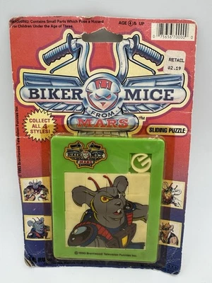 Vintage Biker Mice From Mars Sliding Puzzle SEALED Classic Toy 1993 Brentwood - Image 1 of 4