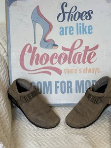 Zapatos Chaco Paonia Impermeables Mezcla Lana Forro Marrón Gamuza Para Mujer Talla 9 M BONITOS - Imagen 1 de 11