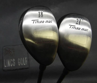 Set of 2 MacGregor Hyper Steel.001 Titled Mac 3+4 Hybrids Regular Graphite Shaft - Image 1 of 4
