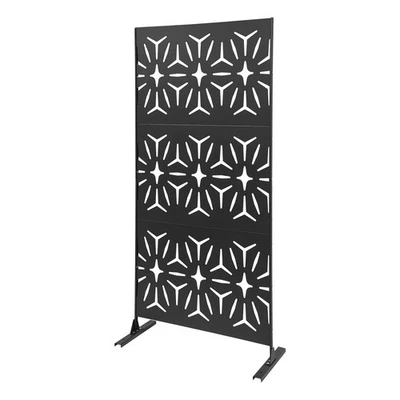 3 件黑色房间分隔板钢制房间分隔板屏幕家庭办公室 — 第 1/4 张图片