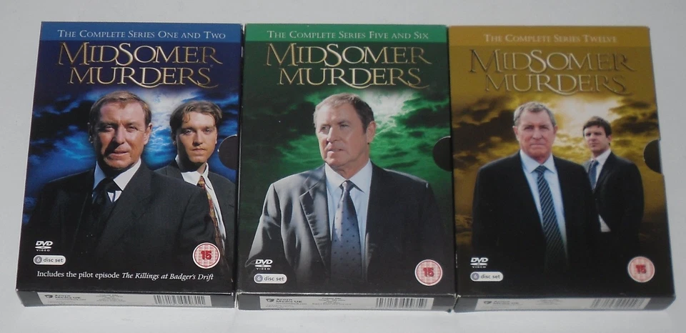 EX:MIDSOMER MURDERS - COMPLETE SERIES 1,2,5,6,&12- DVD BOX SETS  FREE P&P - Image 1 of 1