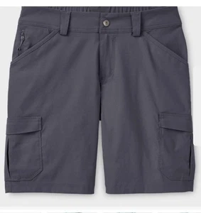 *NEW *Duluth trading DRY ON THE FLY Women’s Shorts GREY Size 10 - Picture 1 of 4