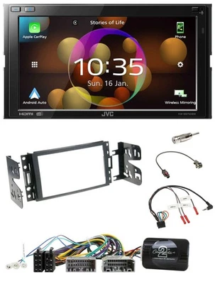 JVC DAB Lenkrad 2DIN Bluetooth USB Autoradio für Jeep Grand Cherokee 2011-2014 - Bild 1 von 4