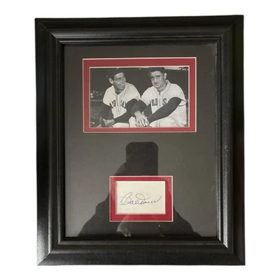 Bobby Doerr Red Sox MLB HOF Signed Autographed Framed 8x10 Display - Image 1 of 2