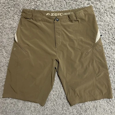 Pantalones Cortos Zoic Para Hombre 34x12 Marrón Ciclismo MTB Linaje 12 Ether Carga SIN FORRO Ciclistas Foto 1 de 4