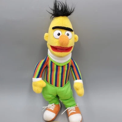 Sesame Street Place Bert Beanbag Plush Doll 12 inch Stuffed Animal Ernie Friend - Image 1 of 4