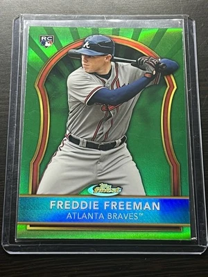 Freddie Freeman 2011 Finest Green Refractor #72/199 Rookie RC Dodgers Braves Foto 1 de 3