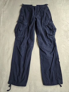 TNA Cargo Pants Womens Size 0 Blue Utility Jeans Designer Work Wear Jeans - Picture 1 of 10