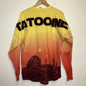 Disney Spirit Jersey Shirt Adult Small Yellow Orange Tatooine Star Wars Cotton - Picture 1 of 13