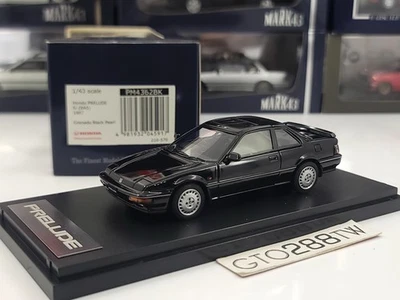 Mark43 1:43 scale Honda Prelude Si 1987(BA5) Black Pearl (PM4362BK) JDM - Image 1 of 4