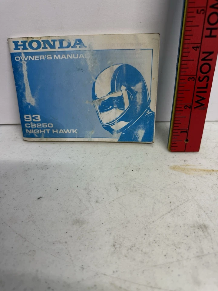 1993 年本田 CB250 夜鹰车主手册 — 第 1/1 张图片