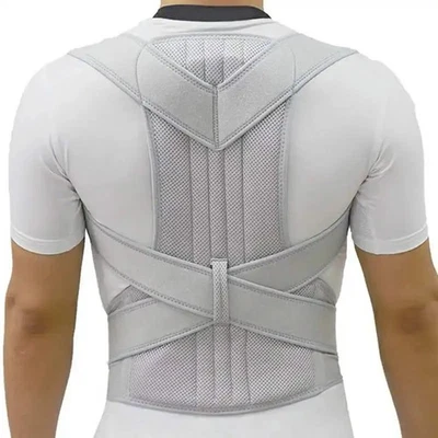 Upper Back Posture Corrector Brace Clavicle Support Shoulder Straightener Strap - Image 1 of 4