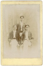 Circa 1880'S Cabinet Card Handsome Young Men Possibly Brothers? Centre Harbor NH