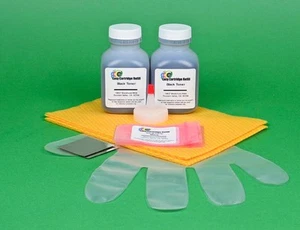 2-Toner Refill Kit w/Chips For HP Pro M1212f M1212nf M1213nf M1214nfh MFP 140gr. - Picture 1 of 1