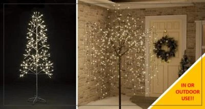 Weeping Willow or Fire Work Shape Tree w/Warm or Ice White LED's In/Outdoor Tree - Image 1 of 4