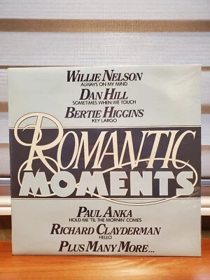 ROMANTIC MOMENTS-78 LP VINYL RECORD-NEW-SEALED-WILLIE NELSON- CHARLIE RICH-MINT - Image 1 of 2