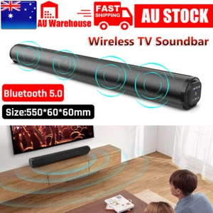 Sound Bar 40W Bluetooth 5.0 Wireless Speaker System Subwoofer Home Theater TV PC - Picture 1 of 12