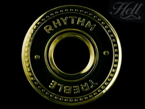 CHEQUER (GOLD) Switch Washer Ring Rhythm Treble. Les Paul, SG More. - Picture 1 of 4