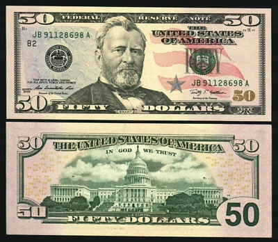United States 50 DOLLARS P-534 2009 x 1 Pcs US UNC Grant USA Currency BANK NOTE - Image 1 of 4