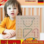 Montessori Wooden Geoboard Early Learning Development for 3 4 5 Year Old Kids