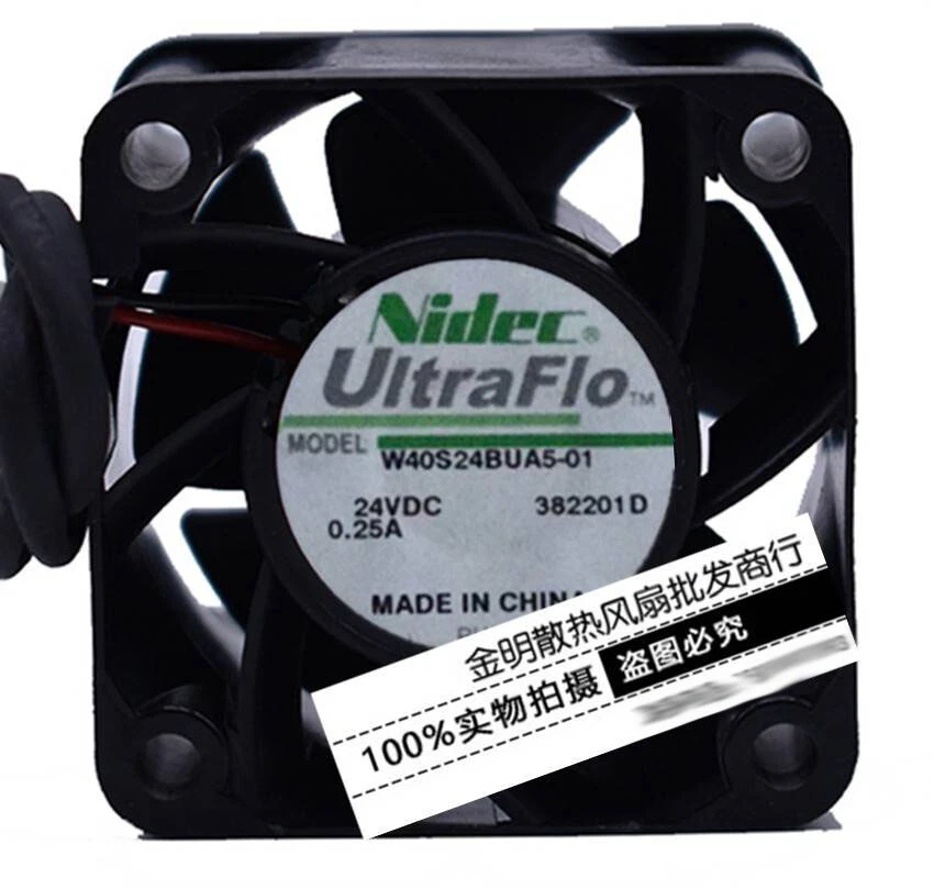 Nidec W40S24BUA5-01 24V 0.25A 4CM inverter large air volume cooling fan - Image 1 of 1