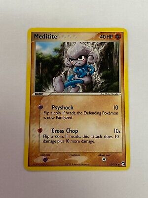 Meditite 55/108 Pokemon Power Keepers Non Holo NM/MINT 2007 box-4