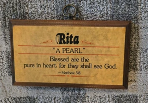 RITA Personalized Name Wood Sign, Gift, Birthday, House - Ark Product - Picture 1 of 4