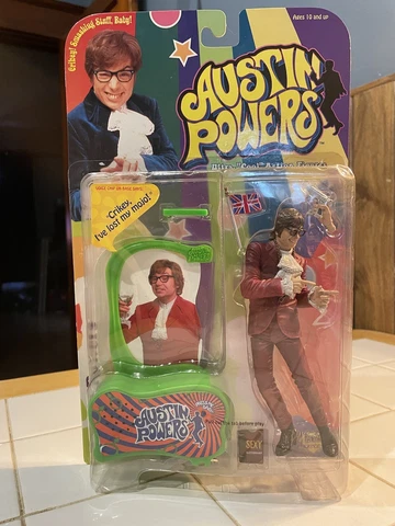 Austin Powers Ultra Cool Action Figure with Talking Base 1999 McFarlane Toys Cover
