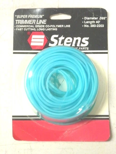 NOS! STENS SUPER-PREMIUM  .095" SPOOL OF TRIMMER LINE, 40' L, 380-2203 - Image 1 of 1