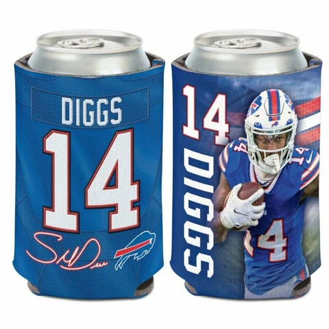 STEFON DIGGS BUFFALO BILLS SOFT FOAM CAN BOTTLE COOZIE COOLER KOOZIE NFL Cover