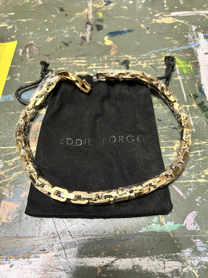 Collar de eslabones de cadena Vermeil de oro 12K nuevo con etiquetas Y2k dinero antiguo grueso Foto 1 de 3