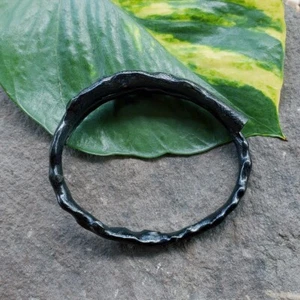 Indonesian Akar Bahar Bracelet Genuine Black Coral Bangle #303 - Picture 1 of 6