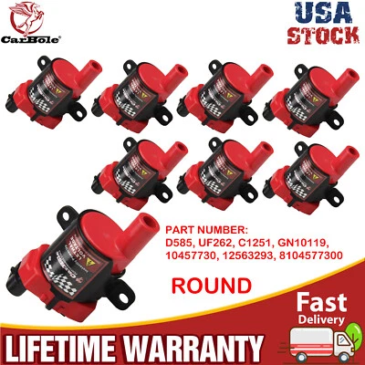 8 bobinas de encendido de alto rendimiento para Chevy Silverado 1500 1999-2007 4,8 L 5,3 L Foto 1 de 4