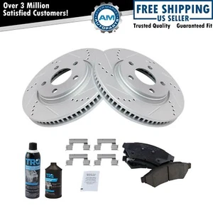 Brake Rotor & Coated & Ceramic Pad Front Kit w/Chemicals for Chevy - Picture 1 of 9