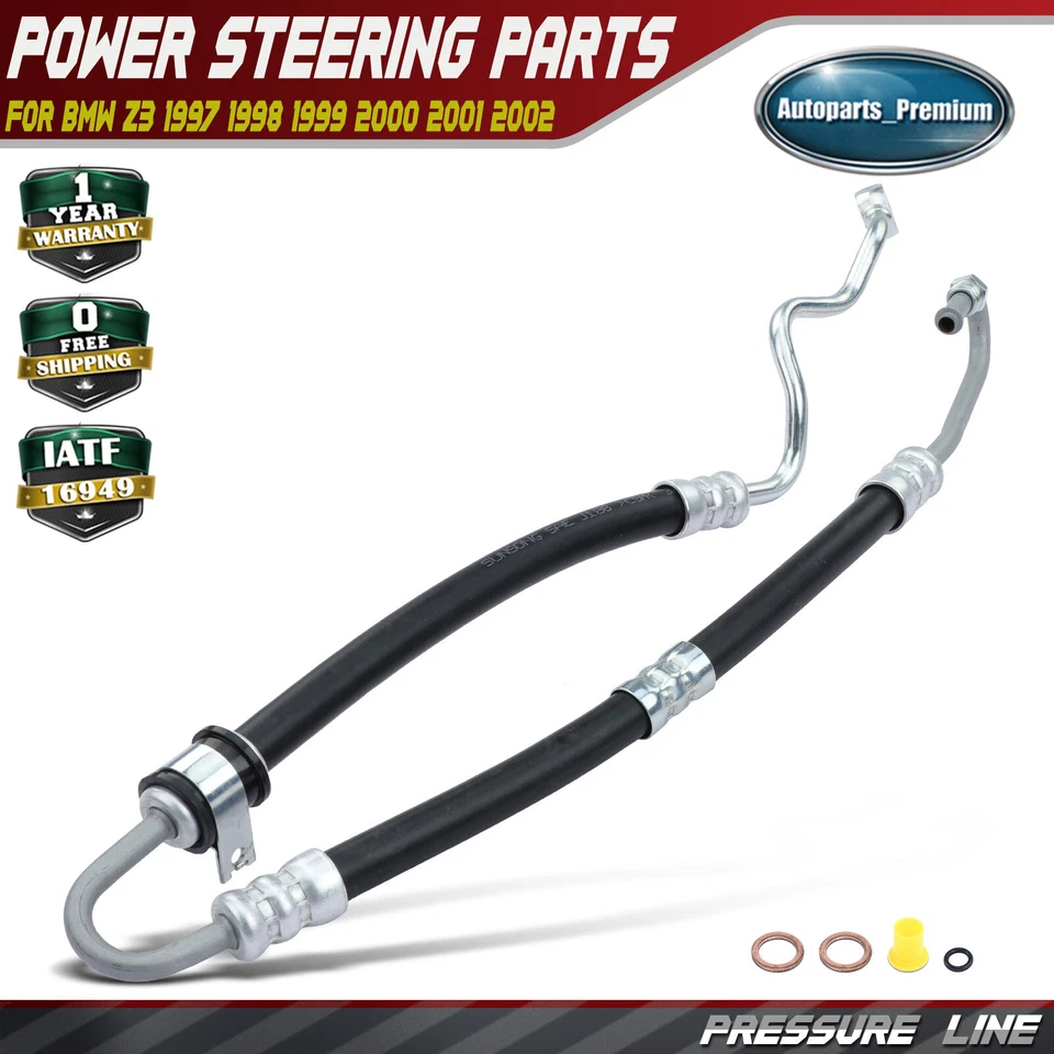 Power Steering Pressure Line Hose Assy for BMW Z3 1997 1998 1999 2000 2001 2002 - Image 1 of 4