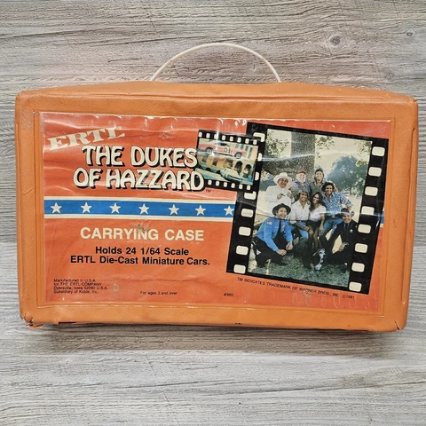 Dukes Of Hazzard ERTL Carrying Case Holds 24 1/64 Toy Cars Warner Bros. 1981 Cover