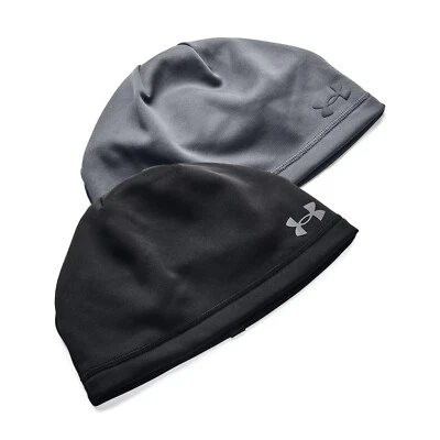 Under Armour Mens Beanie Hat Storm Warm Running Lightweight Beanie Black or Grey