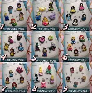Crocs Handmade jibbitz 5pc disney princess glitter shoe charms set 19 - Picture 1 of 40
