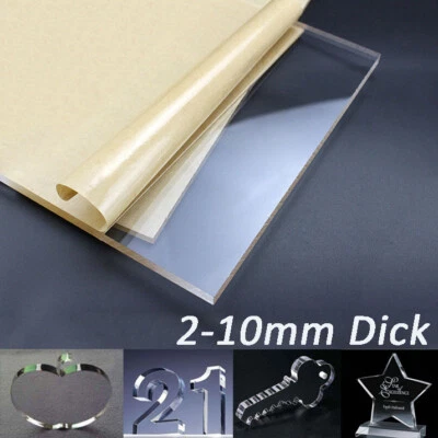 Panel Laser Plastic Extrude Cut To Any SizePlastic Panels Sheet 2mm-10mm Clear - Image 1 of 4