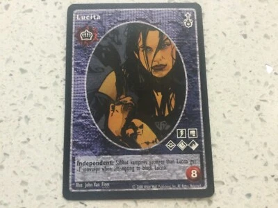 2000 VAMPIRE THE INTERNAL STRUGGLE Lucita  DEALER  Promo CARD VTES Jyhad - Image 1 of 4