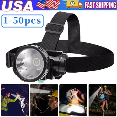 Faro LED Minero Minería Lámpara Antorcha Camping Pesca Luz Brillante Recargable Foto 1 de 4