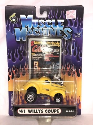 Muscle Machines 1941 Willys “Gasser”Coupe 2001 FUNLINE CARtoons 1:64 - Image 1 of 4