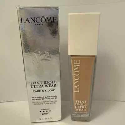 Lancome Teint Idole Ultra Wear Care & Glow Foundation 245C ~ SPF 27 ~ NEW IN BOX - Image 1 of 3
