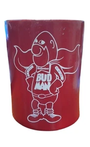 Vintage 70er Jahre BUDWEISER BUD MAN Kool Kan Foam Koozie - Bild 1 von 4