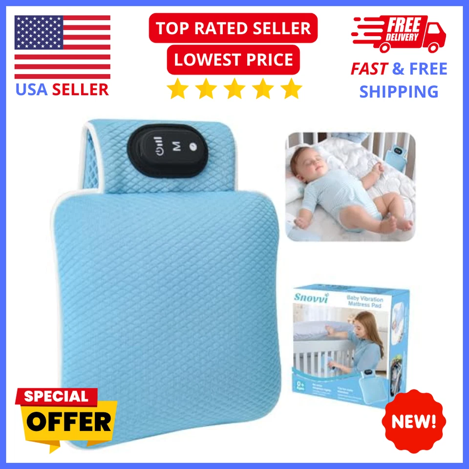 Chupete para dormir bebé - Juguete de cuna vibratoria de 3 modos tipo C recargable para recién nacidos Foto 1 de 4